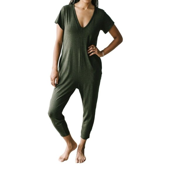 Smash + Tess Pants - Smash + Tess The Sunday Romper Olivia Green Small